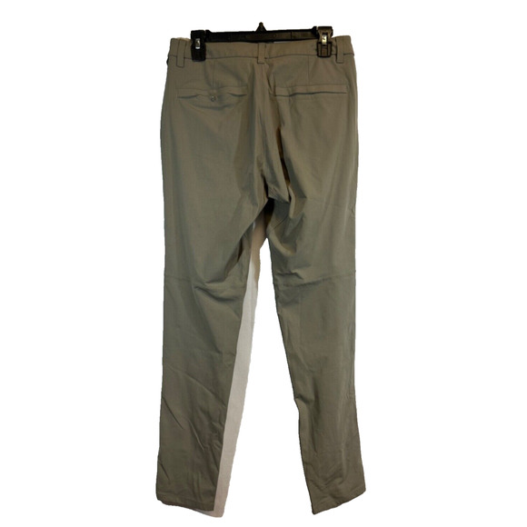 Lululemon Pants Mens 32 X 31 Khaki Beige Chino Flat Front Slim Fit Career A17 - Picture 2 of 8